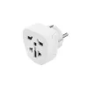 Hama 00223456 strāvas spraudņa adapteris Tips E/F hibrīds Universāls Balts