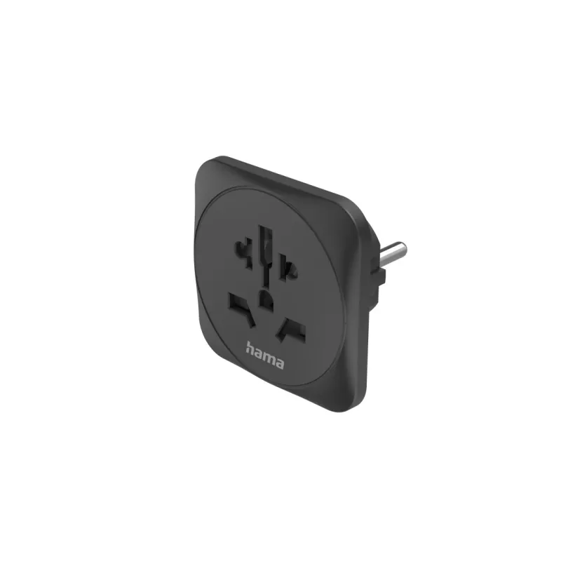 Hama 00223454 strāvas kontaktdakšas adapteris tips E/F universāls melns