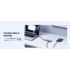 USB Type-C centrmezgls UGREEN 20956A ar HDMI un USB 3.0, 5 Gbps, 4K 3840x2160, sudraba krāsā