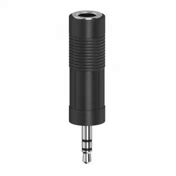 Audio kabelis Hama 00205196 3,5 mm uz 6,35 mm melns