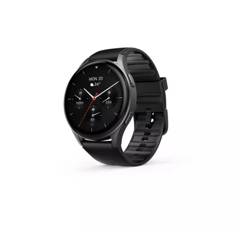 Hama Smartwatch 8900 3,63 cm (1,43 collas) AMOLED 45 mm Digitāls 466 x 466 pikseļi Skārienjūtīgs Melns GPS (satelīts)