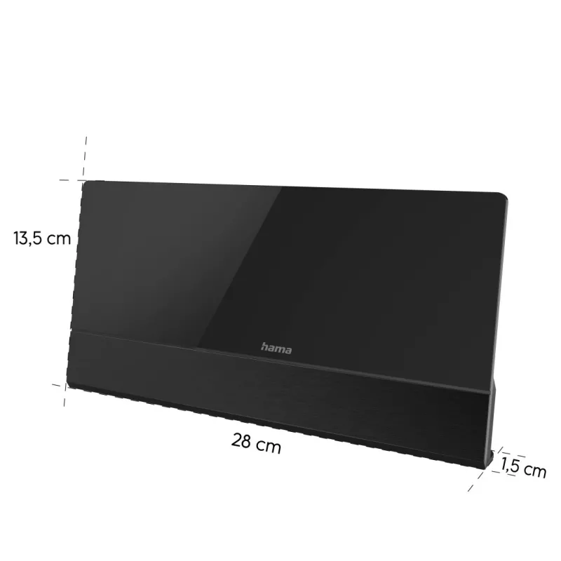 Iekštelpu antena Hama Premium 00221084 Melns 2m USB
