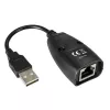 Techly IUSB-EXTENDTY5 kabeļa savienotāju pārveidotājs USB RJ-45 melns