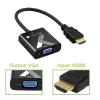 Techly kabeļa adapteris Converter HDMI to VGA Melns 0.1m 1920x1200 60Hz
