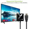 Techly kabeļa adapteris Converter HDMI to VGA Melns 0.1m 1920x1200 60Hz