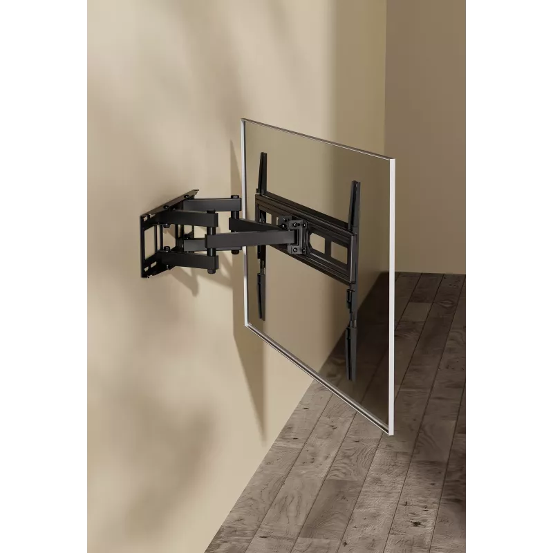 Manhattan TV & Monitor Mount Wall Full Motion 1 ekrāns 37-65 Melna VESA 100x100 līdz 600x400mm Maks. 40kg