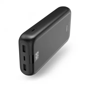 Hama 00201711 ārējais akumulators litija polimēra (LiPo) 24000 mAh antracīta krāsā
