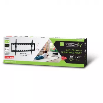 Techly ICA-PLB 261L TV stiprinājums/statīvs 177,8 cm (70 collas) Melns