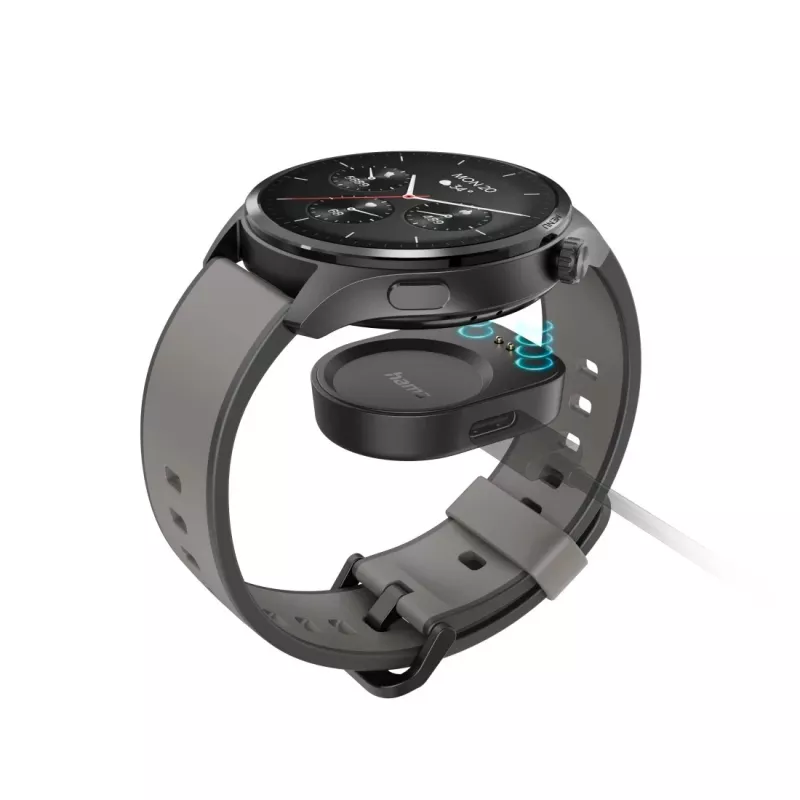 Hama 9000 3,63 cm (1,43 collas) AMOLED 52 mm Digitālais skārienekrāns Antracīta GPS (satelīts)