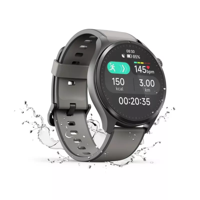 Hama 9000 3,63 cm (1,43 collas) AMOLED 52 mm Digitālais skārienekrāns Antracīta GPS (satelīts)
