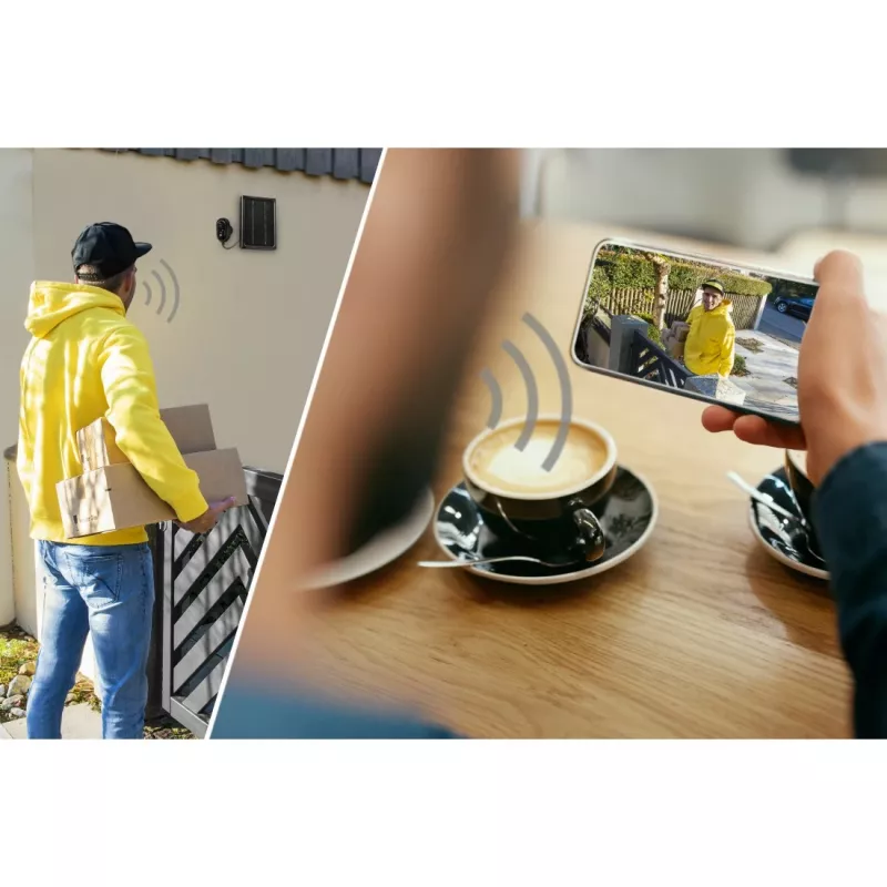 IP drošības kamera Hama 00176648 Āra Bezvadu Melna 1080p