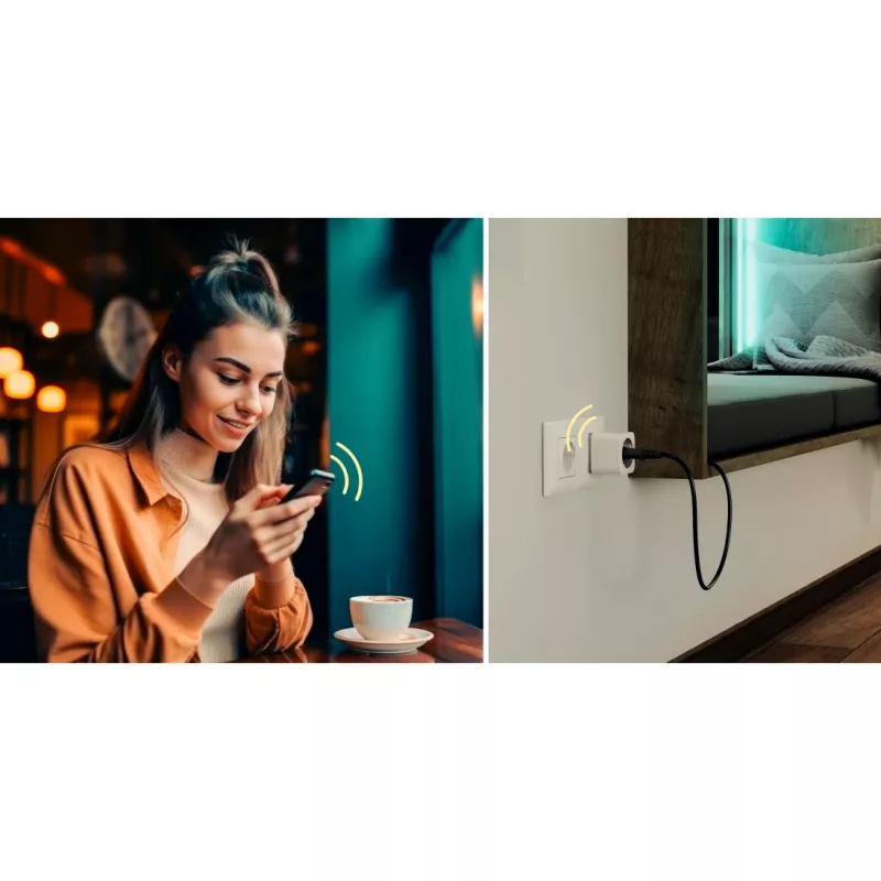 Viedā kontaktdakša Hama 00176654 3680 W iekštelpām bezvadu Wi-Fi balta