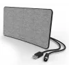 Iekštelpu televīzijas antena Hama Fabric Design melna pelēka USB 2m