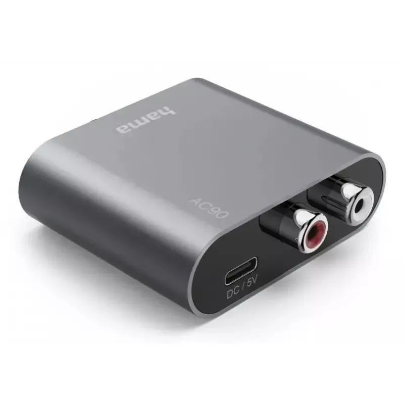 Hama AC90 Sudraba USB Type-C Lādētājs 5V 49.1mm x 57.4mm x 16.8mm