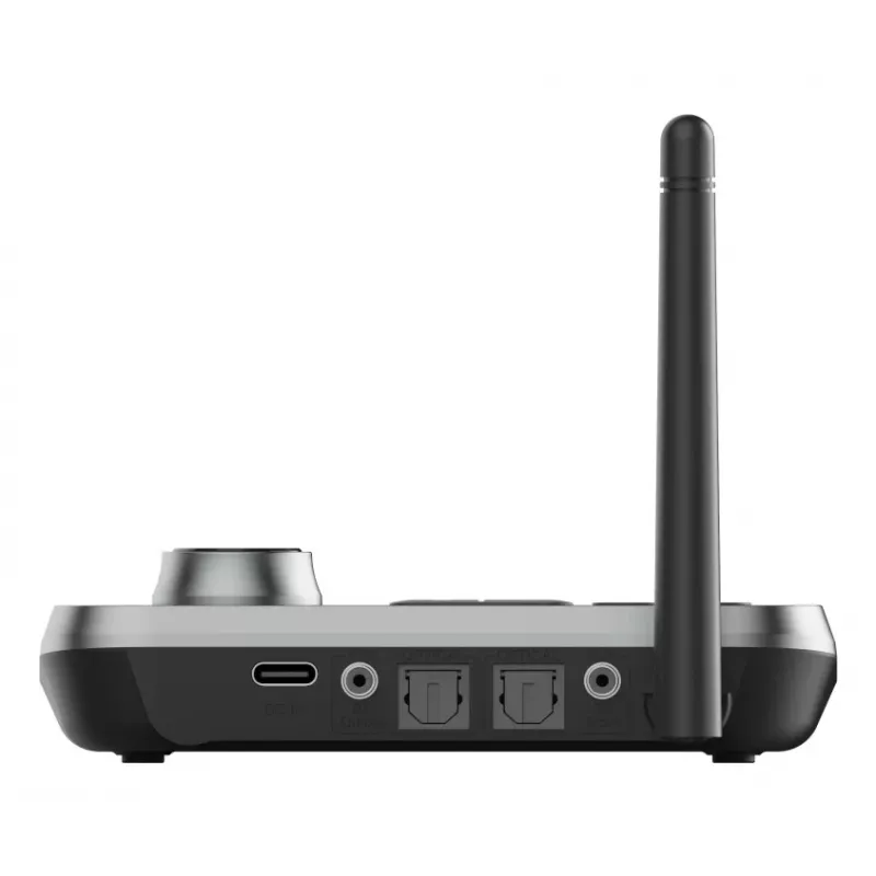 Bezvadu audio raidītājs/uztvērējs HAMA Link.it duo 3,5 mm, Bluetooth, 10 m diapazons, USB barošana, melns