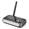 Bezvadu audio raidītājs/uztvērējs HAMA Link.it duo 3,5 mm, Bluetooth, 10 m diapazons, USB barošana, melns