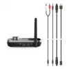 Bezvadu audio raidītājs/uztvērējs HAMA Link.it duo 3,5 mm, Bluetooth, 10 m diapazons, USB barošana, melns