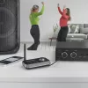 Bezvadu audio raidītājs/uztvērējs HAMA Link.it duo 3,5 mm, Bluetooth, 10 m diapazons, USB barošana, melns