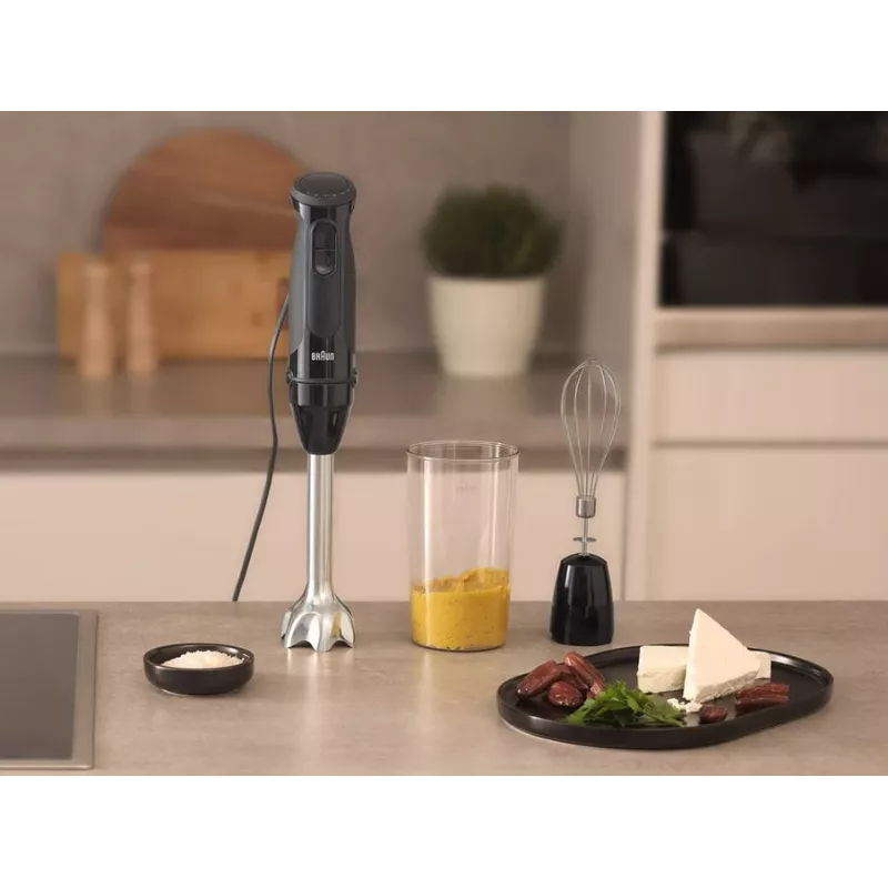 Braun MultiQuick 5 MQ 50051 M 0,6 L Iegremdējamais blenderis 1000 W Melns