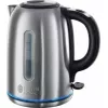 Elektriskā tējkanna Russell Hobbs 1,7 L 2400 W nerūsējošais tērauds, ūdens līmeņa indikators, 360° pamatne