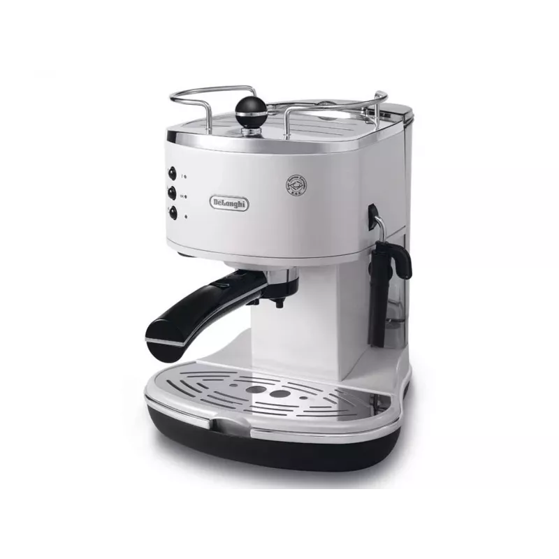 Espresso kafijas automāts De’Longhi ECO 311.W — manuāls 15 bāri, 1,4 l ūdens tvertne, 2 krūzēm, sildīšanas funkcija, darbvirsmai