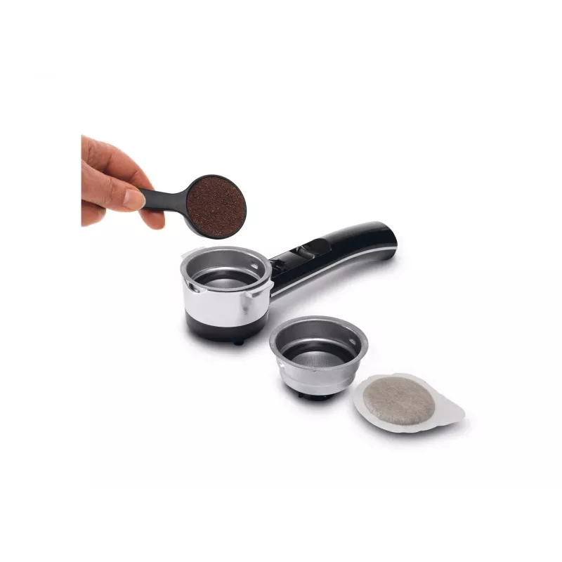 Espresso kafijas automāts De’Longhi ECO 311.W — manuāls 15 bāri, 1,4 l ūdens tvertne, 2 krūzēm, sildīšanas funkcija, darbvirsmai