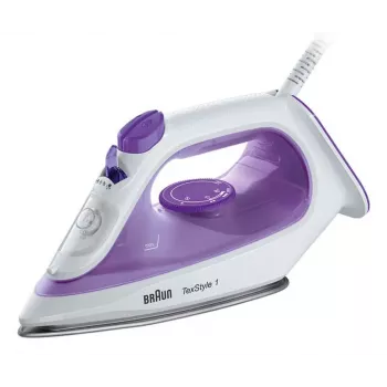 Braun TexStyle 1 SI 1080 Dry & Steam gludeklis Ceramic zole 2000 W melns, violets