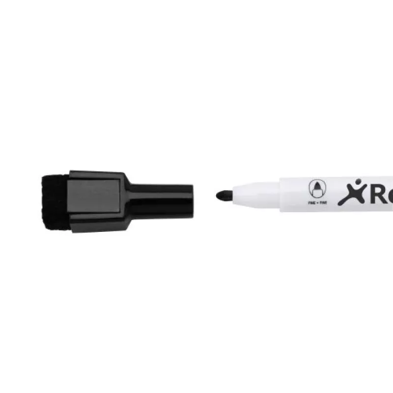 Rexel Magnetic Dry-Erase Markers Melns 6 pcs