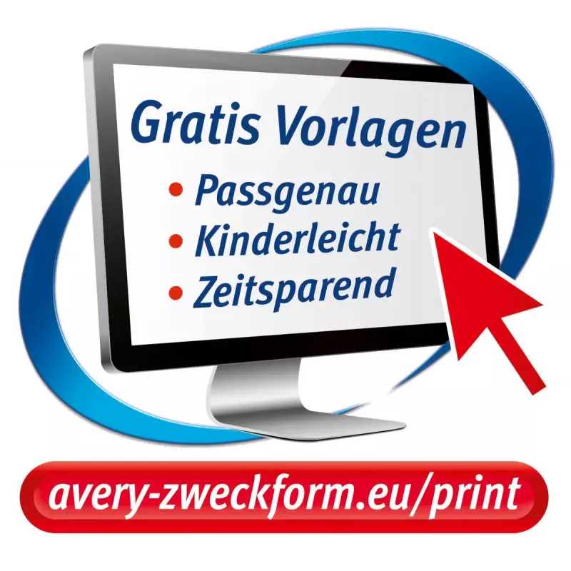 Apģērba pārnesums Avery MD1003 tintes printeriem Balta 210x297mm 4gab.