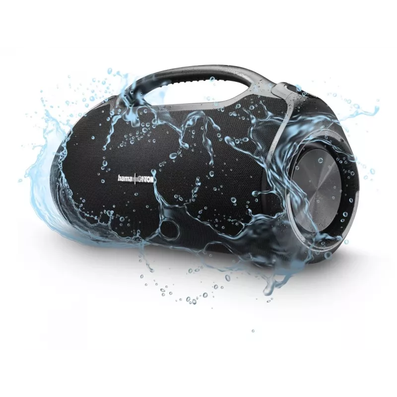 Ballīšu skaļrunis HAMA UltiMate Pro 120 W, bezvadu Bluetooth, ūdensizturīgs, iebūvēts akumulators, USB-C uzlāde
