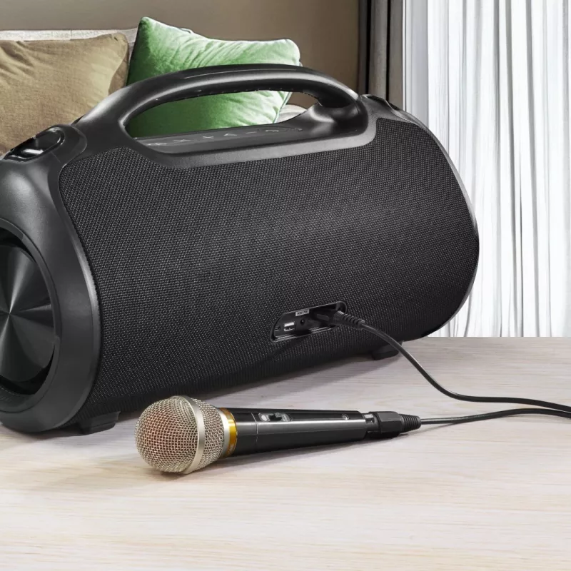 Ballīšu skaļrunis HAMA UltiMate Pro 120 W, bezvadu Bluetooth, ūdensizturīgs, iebūvēts akumulators, USB-C uzlāde
