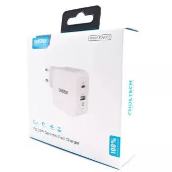 Iekštelpu lādētājs Choetech PD8002 Universal balts