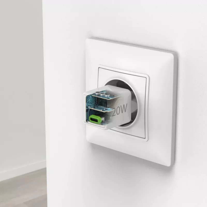 Iekštelpu lādētājs Hama 00201980 ātrā uzlāde balts USB Type-C
