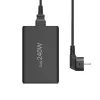 Uzlādes stacija HAMA 201977, 240 W kopējā jauda, 4× USB-C, 1× USB-A, melna