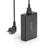 Uzlādes stacija HAMA 201977, 240 W kopējā jauda, 4× USB-C, 1× USB-A, melna