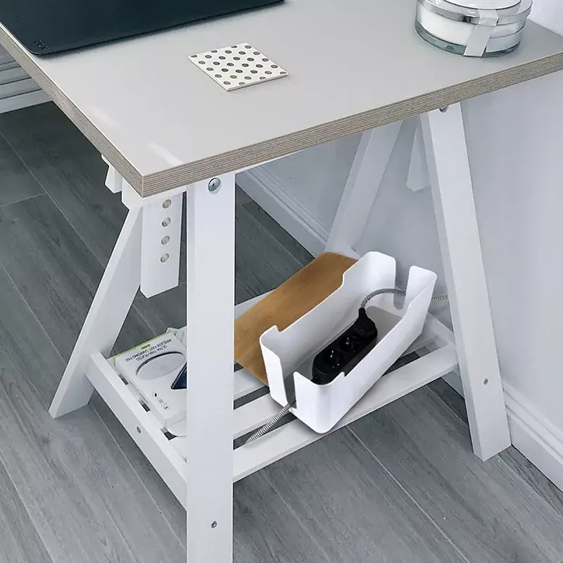Barošanas pagarinātāja pārsegs LogiLink KAB0075 ar bambusa vāku, balts