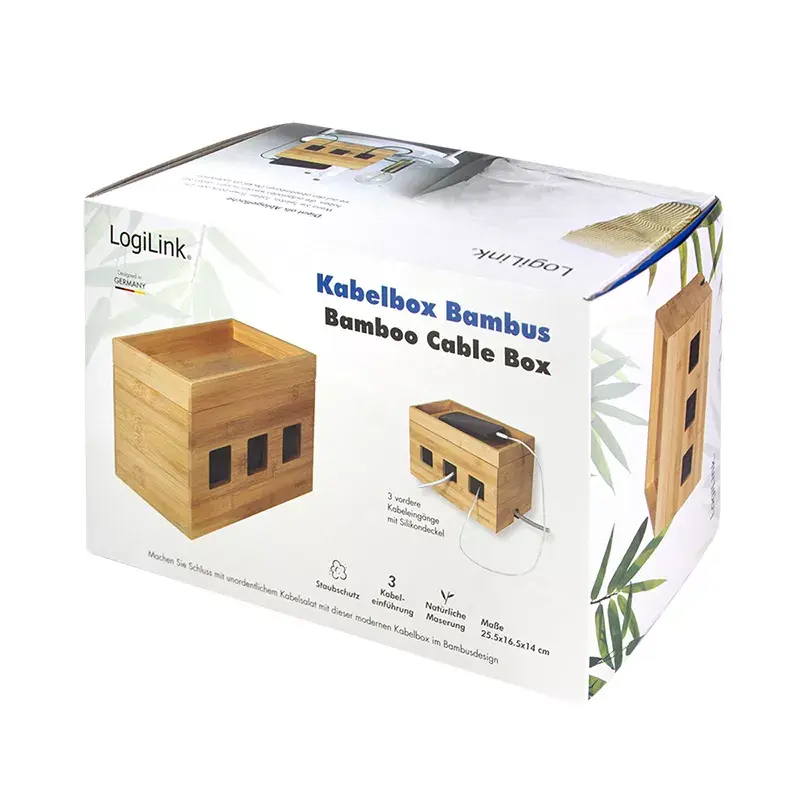 Strāvas pagarinātāja pārsegs LogiLink KAB0076 koka krāsā 140x255x165 mm