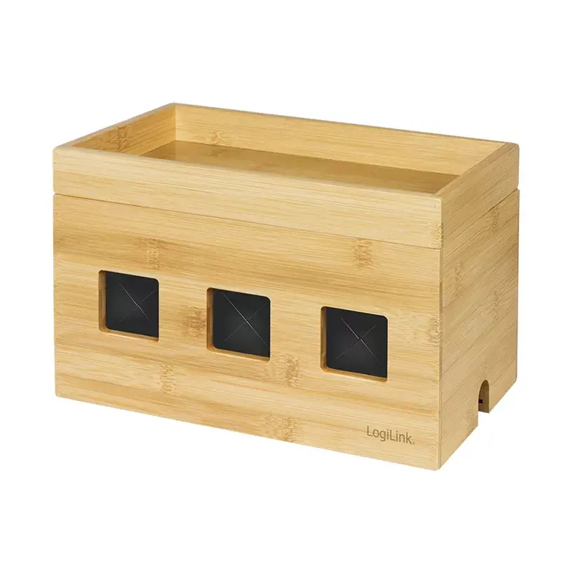 Strāvas pagarinātāja pārsegs LogiLink KAB0076 koka krāsā 140x255x165 mm