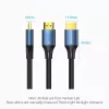 HDMI kabelis Vention 8K 48Gbps HDMI 2.1 Kokvilnas pinums Vīrs-uz-Vīrs 1 m Zils Alumīnijs