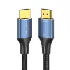 HDMI kabelis Vention 8K 48Gbps HDMI 2.1 Kokvilnas pinums Vīrs-uz-Vīrs 1 m Zils Alumīnijs
