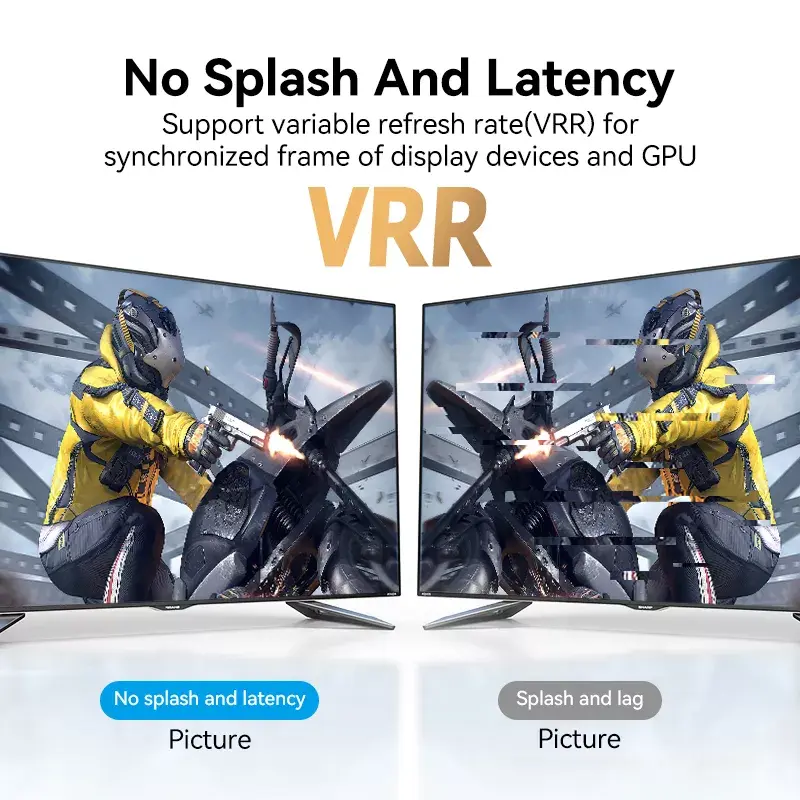 HDMI kabelis Vention 8K 48Gbps HDMI 2.1 Kokvilnas pinums Vīrs-uz-Vīrs 1 m Zils Alumīnijs