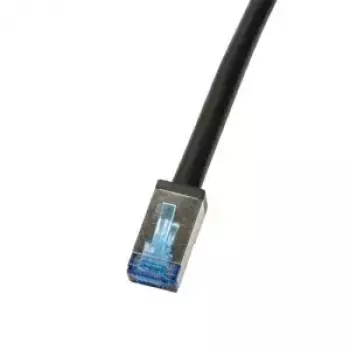 Tīkla kabelis LogiLink CQ7103S RJ-45 Cat6a 15 m Melns