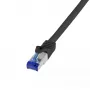 Tīkla kabelis LogiLink C6A143S RJ-45 Cat6a 50 m Melns