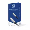3,5 mm USB kabelis 3MK Jack 3,5 mm 1 gab. USB-C uz Jack 3,5 mm