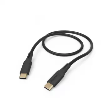 Hama Flexible USB kabelis USB 2.0 1.5 m USB C Melns
