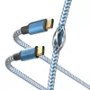 Hama Reflective USB kabelis USB 2.0 1.5 m USB C Zils