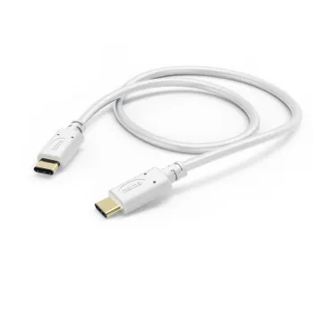 Hama uzlādes kabelis, USB-C - USB-C, 1,5 m, balts