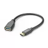 Hama 00201605 USB kabelis USB 3.2 Gen 1 (3.1 Gen 1) 0,15 m USB C USB A Melns