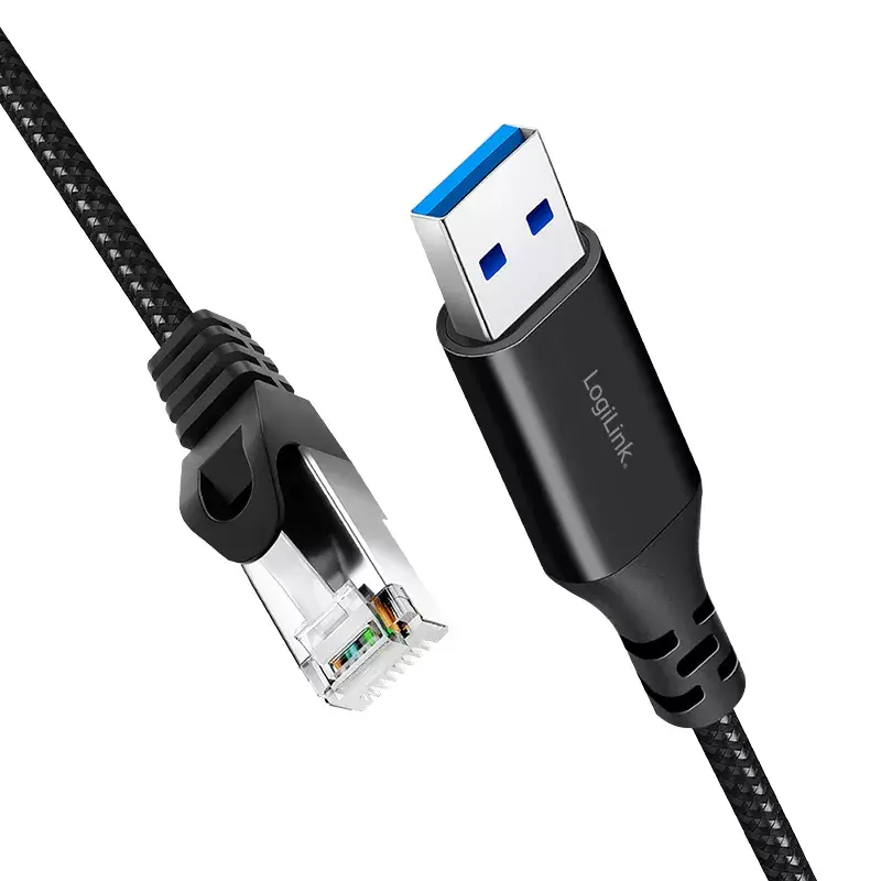 Tīkla kabelis LogiLink CU0400 RJ-45 Cat6 1 m Melns