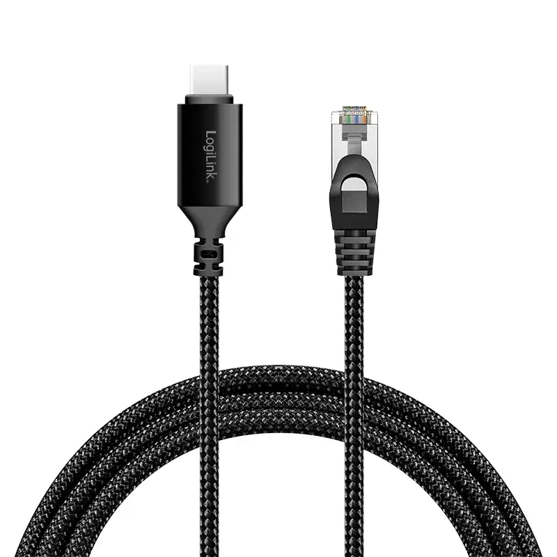 Tīkla kabelis LogiLink CU0410 RJ-45 Cat6 1 m Melns